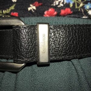 AUTHENTIC GIANNI VERSACE BLACK LEATHER BELT